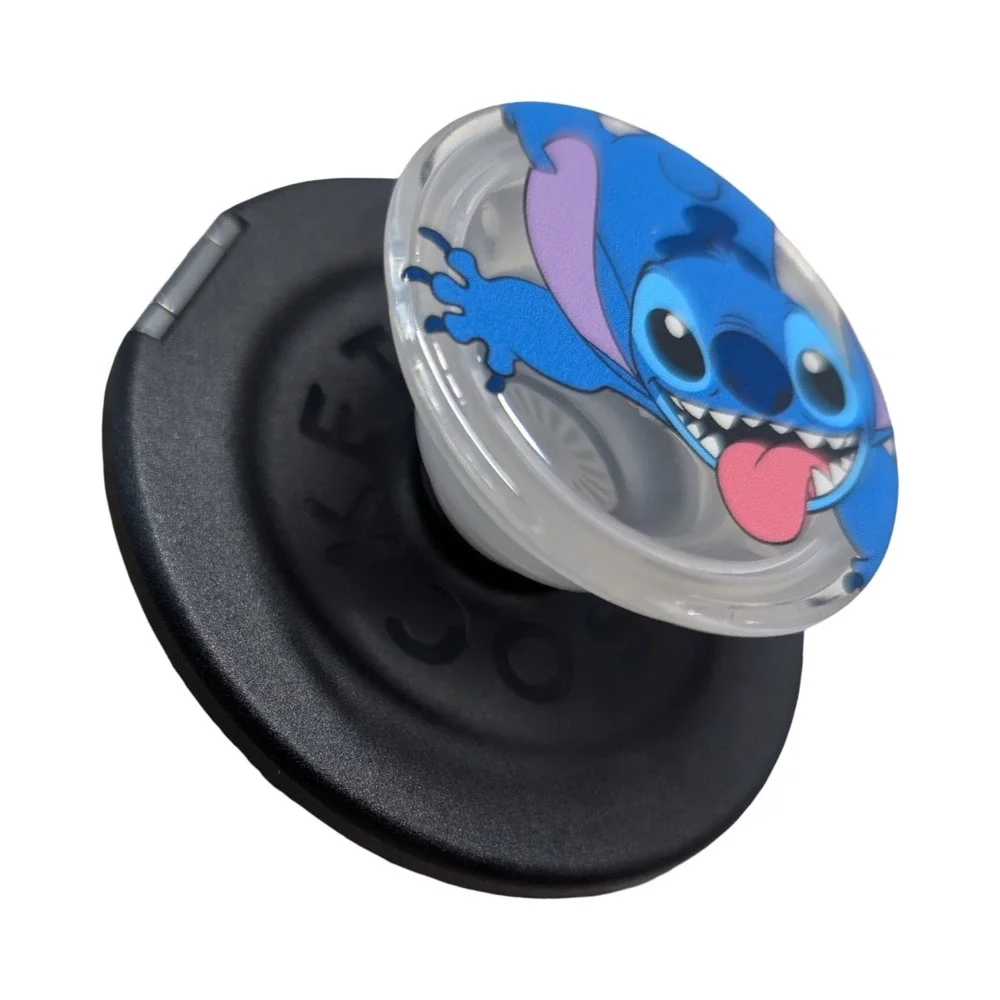 17-R PopSockets Magsafe Kick-out Phone Grip - Black Disney Stitch (Referb) ⬇️